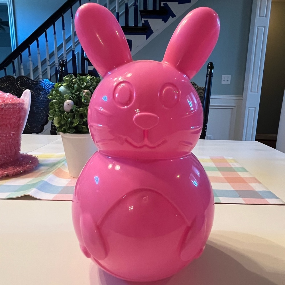 Easter Bunny Plastic GIANT “Easter Egg”container
